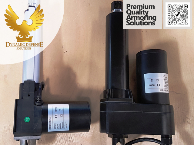 Actuators for Bulletproof Glass in Armored Cars