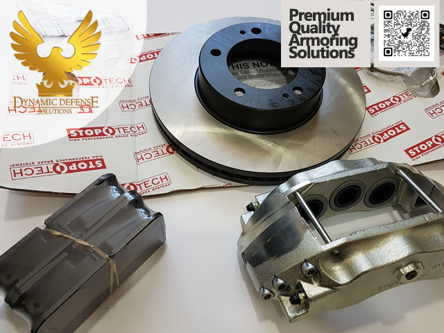 Braking Systems with Ceramic Brake Pads & Discs for Armored Cars